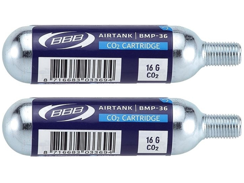 BBB BMP-35 cartridges Co2 AirTanks (2 stuks)