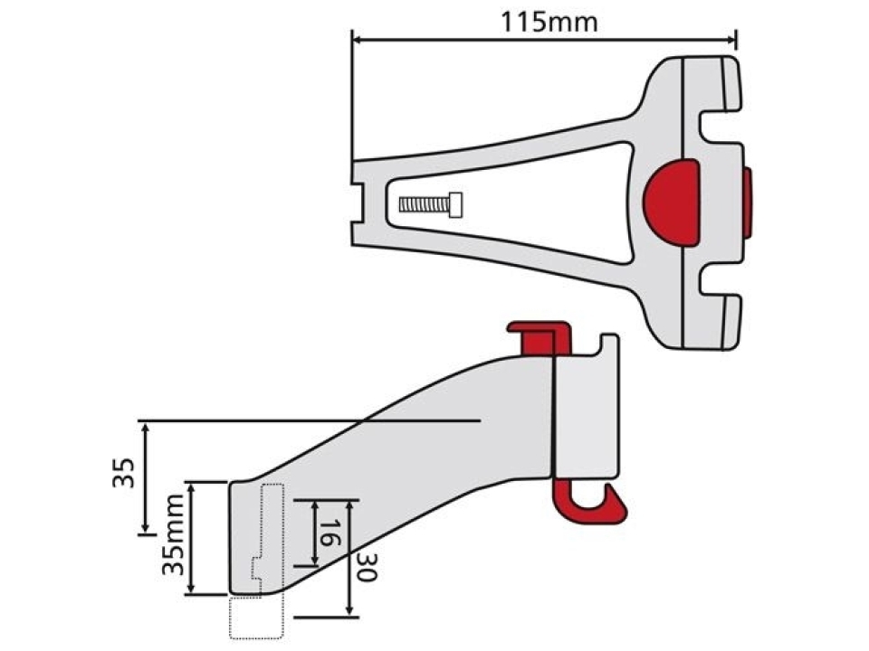 KLICKfix Adapter Balhoofd (Ahead)