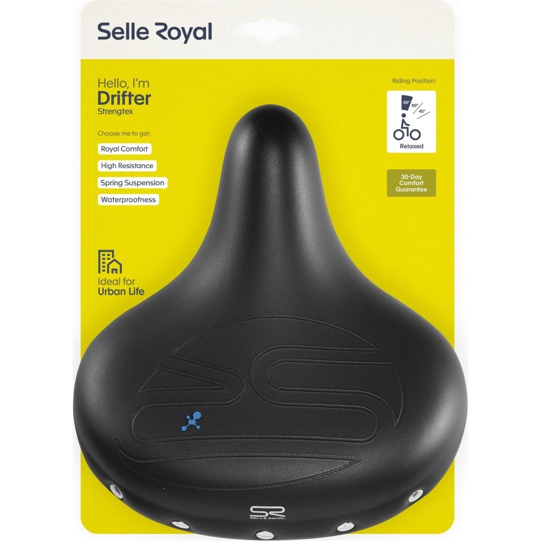 Selle Selle Royal Flotte – Confortable, Noire, Haute Qualité, Marque Reconnue