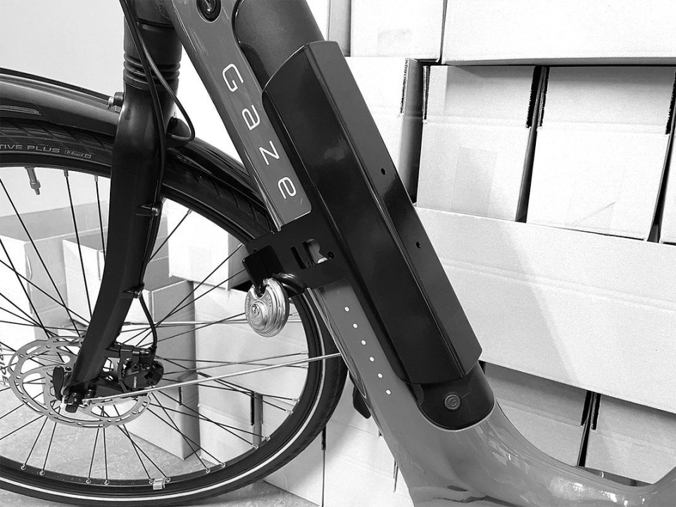 Lockride Accuslot voor Gazelle Grenoble + Diskusslot